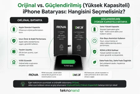 iPhone Bataryası: Orijinal mi, Güçlendirilmiş mi? | Teknonand